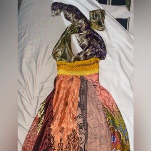 Beautiful satin patchwork dress/skirt